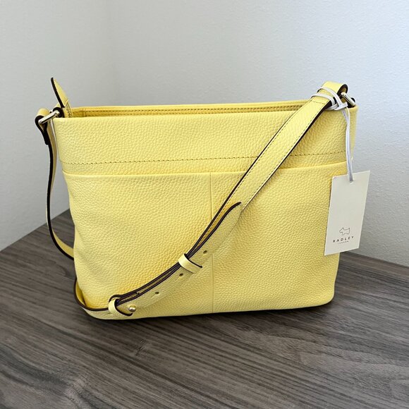 Radley London Rivington Medium Crossbody Bag Yellow - NEW WITH COSMETIC DEFECT - Picture 2 of 11
